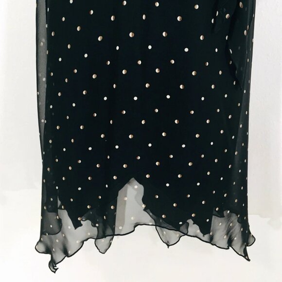 VTG 90’s Jonathan Martin Sz 10 Chiffon Drop Waist Dress Fairy Whimsy Bias Cut - Picture 8 of 14